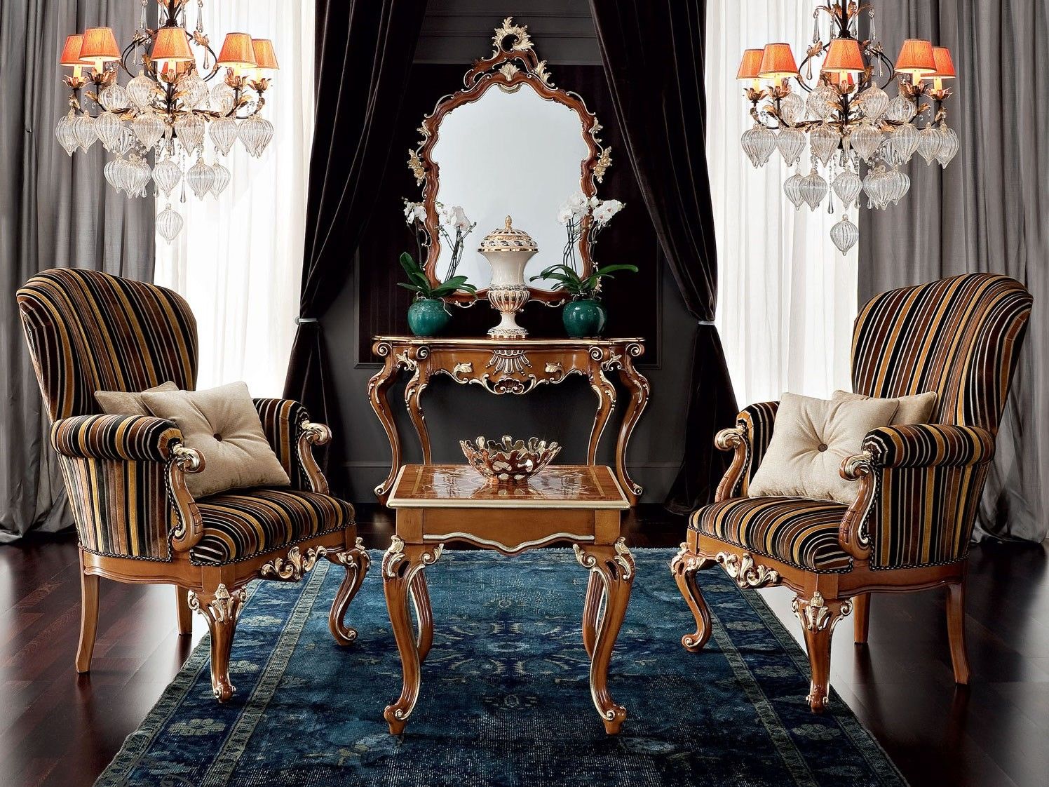 Тканевое кресло с подлокотниками Modenese Luxury Interiors Casanova ARCH-00023548 - Вид №2