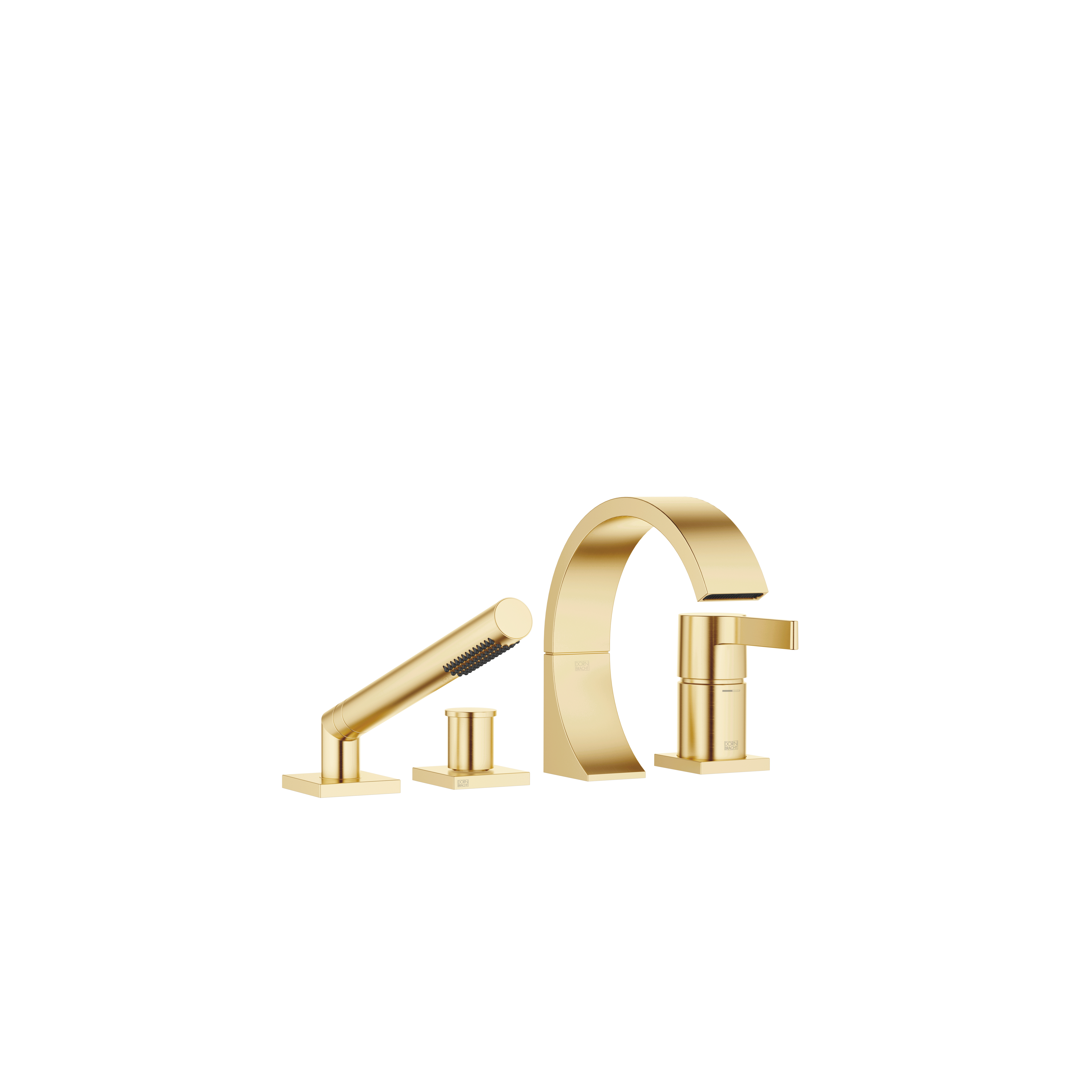 CYO Душевой набор для ванны, для установки на край ванны или на край плитки – матовая дюрбрасс (23-каратное золото) DornBracht 27632811-28