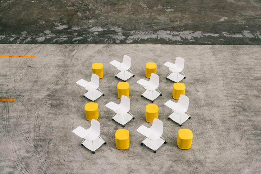 ENEA Стул для конференций из полипропилена с ящиком для хранения Tray sun-id-1463772 - Вид №14