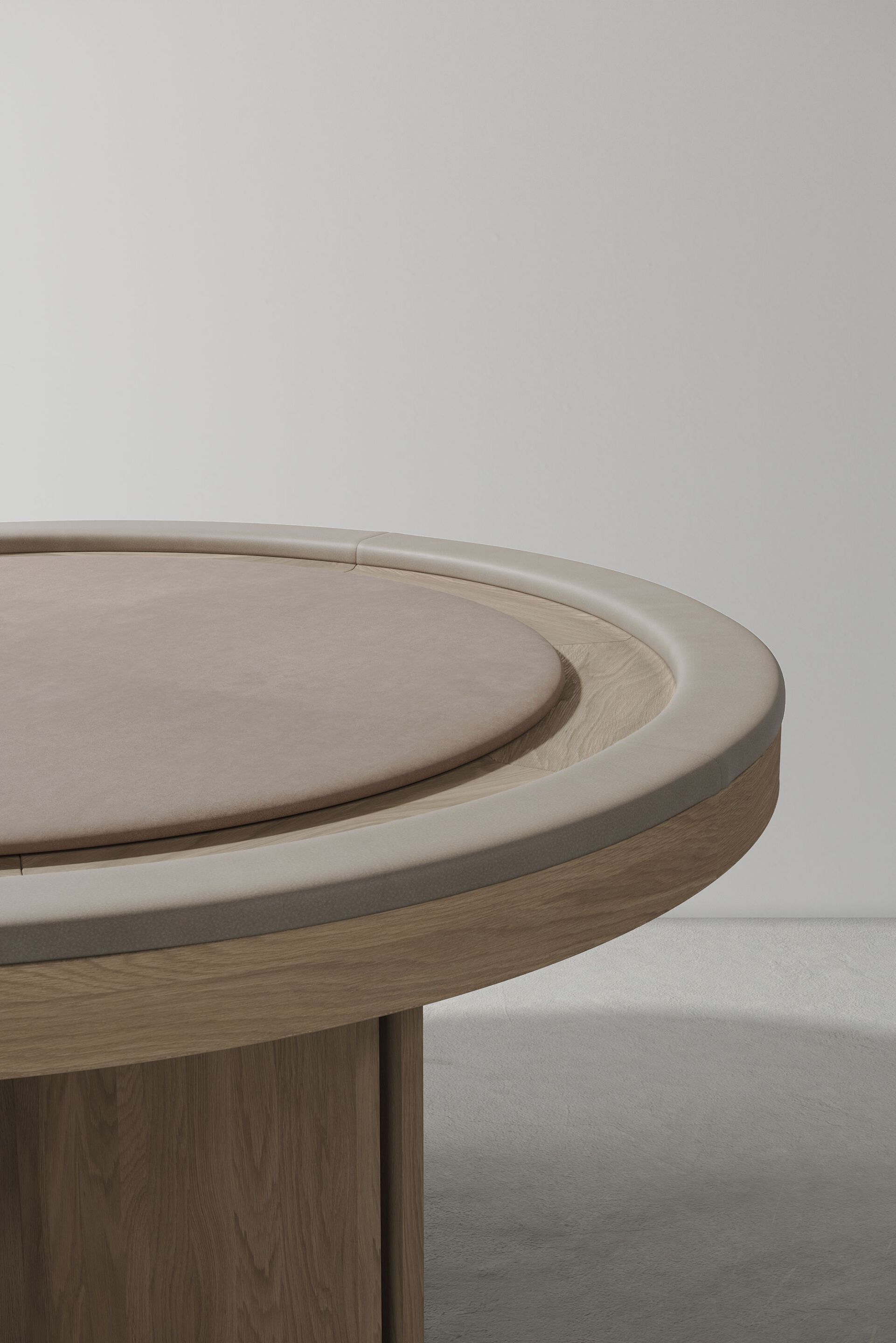 Круглый стол для покера из дерева и кожи District Eight Dinh ARCH-00042011 - Вид №9