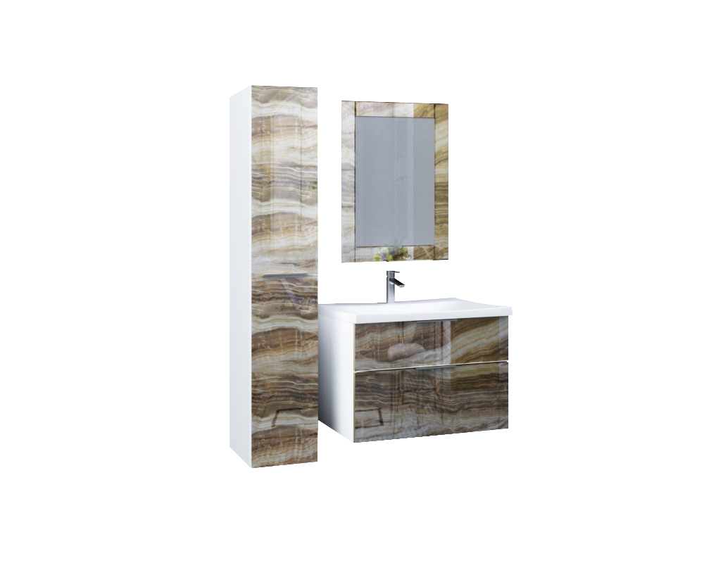 У72783 Тумба с раковиной Idalgo 75П 2в.я. Onyx 1 Marka Idalgo 