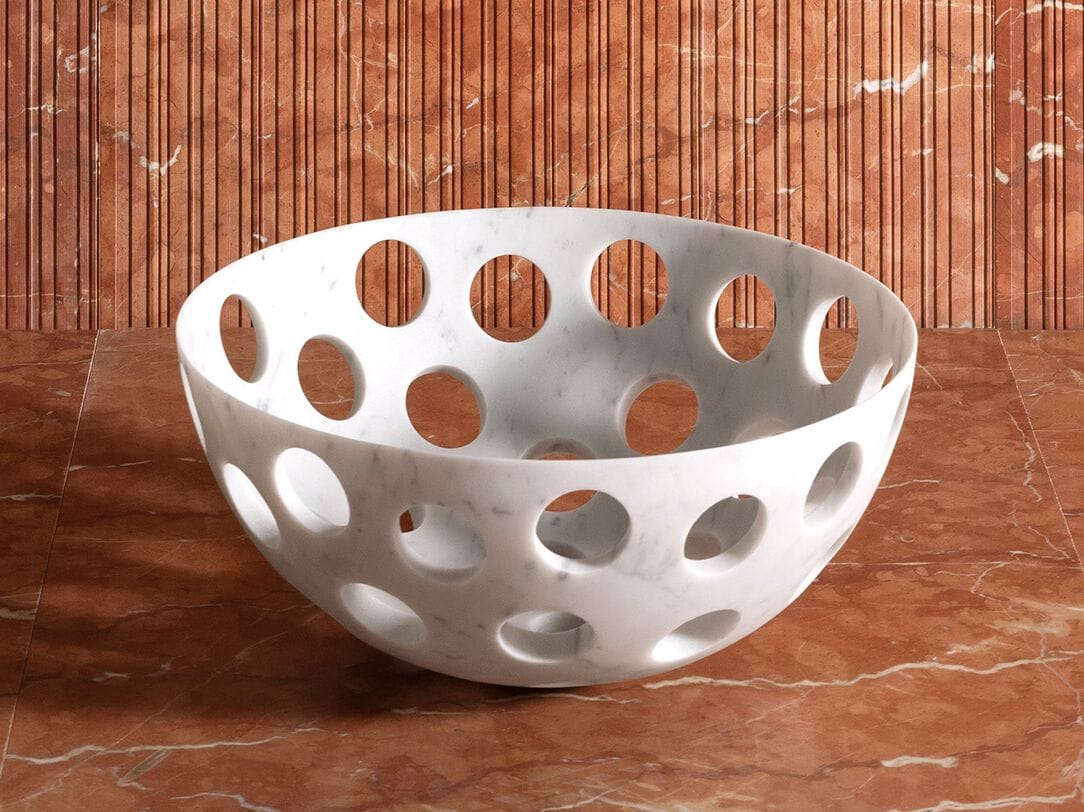Мраморная чаша LUCE DI CARRARA Perforation ARCH-00145403