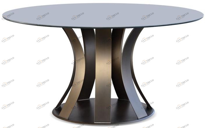 Reflex Круглый обеденный стол из стекла Barrique sun-id-1408634