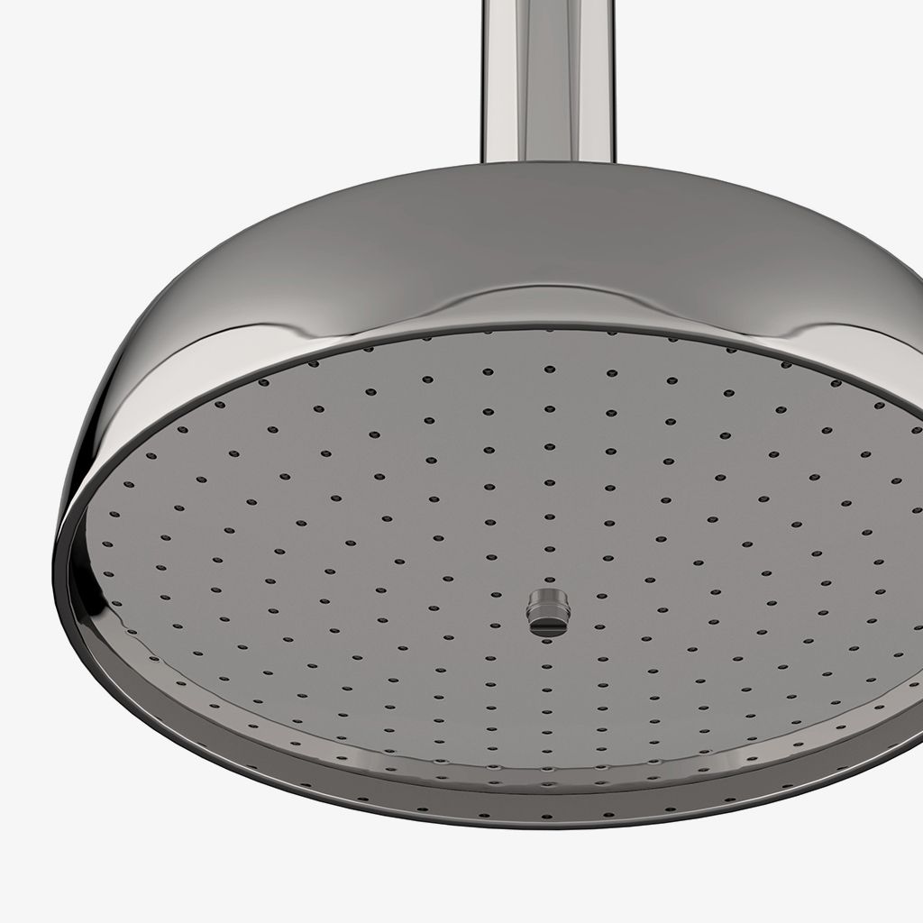 PTSH72 .25 Потолочная 8-дюймовая душевая розетка, рычаг и фланец Waterworks  - Вид №1