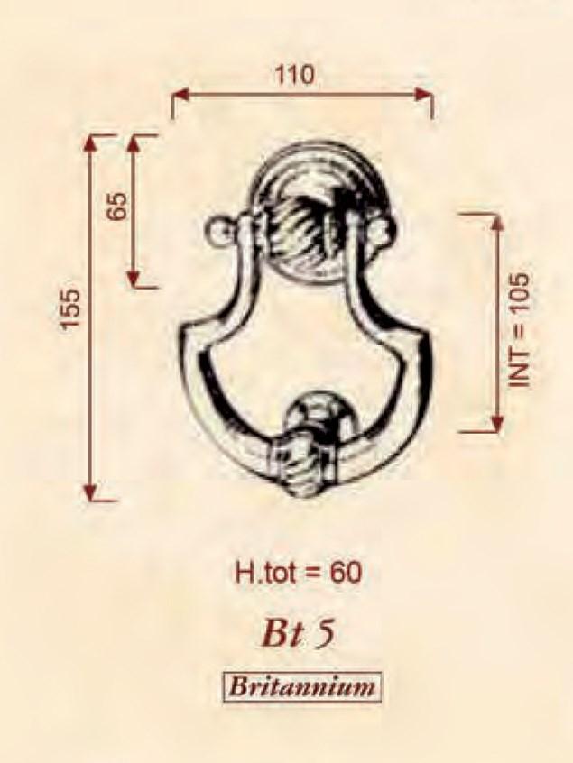 GIARA Дверной молоток из бронзы Torciglia sun-id-1447828 - Вид №2
