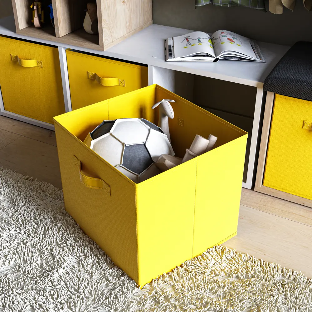 Spaceo KUB Banana: Желтый складной короб для систем хранения 81990632 STLM-0016760