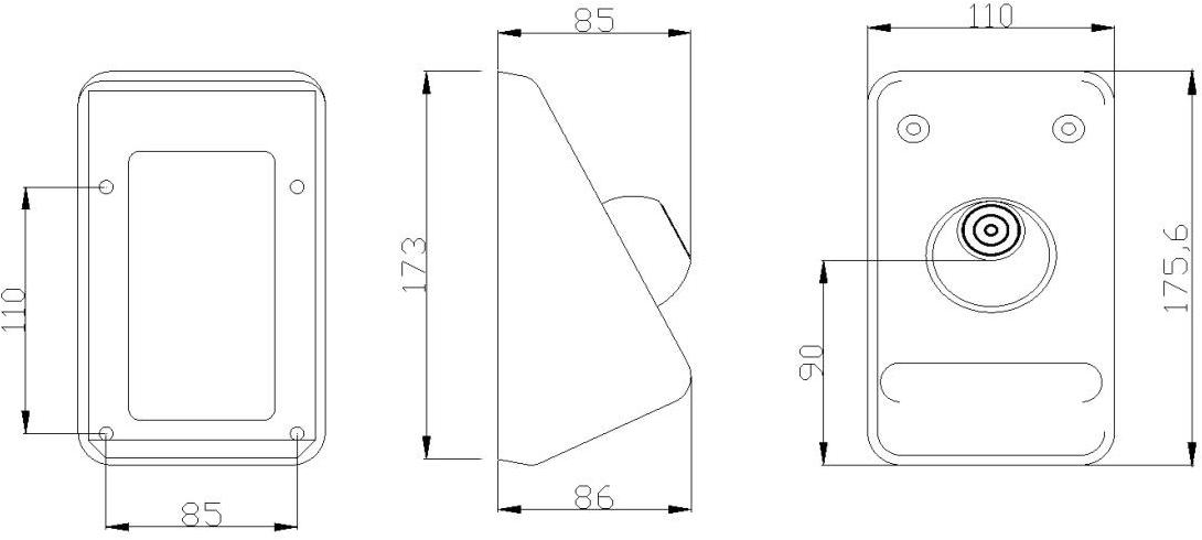 Ponte Giulio Кнопка смыва из нержавеющей стали Standard H52hgs11 - Вид №1