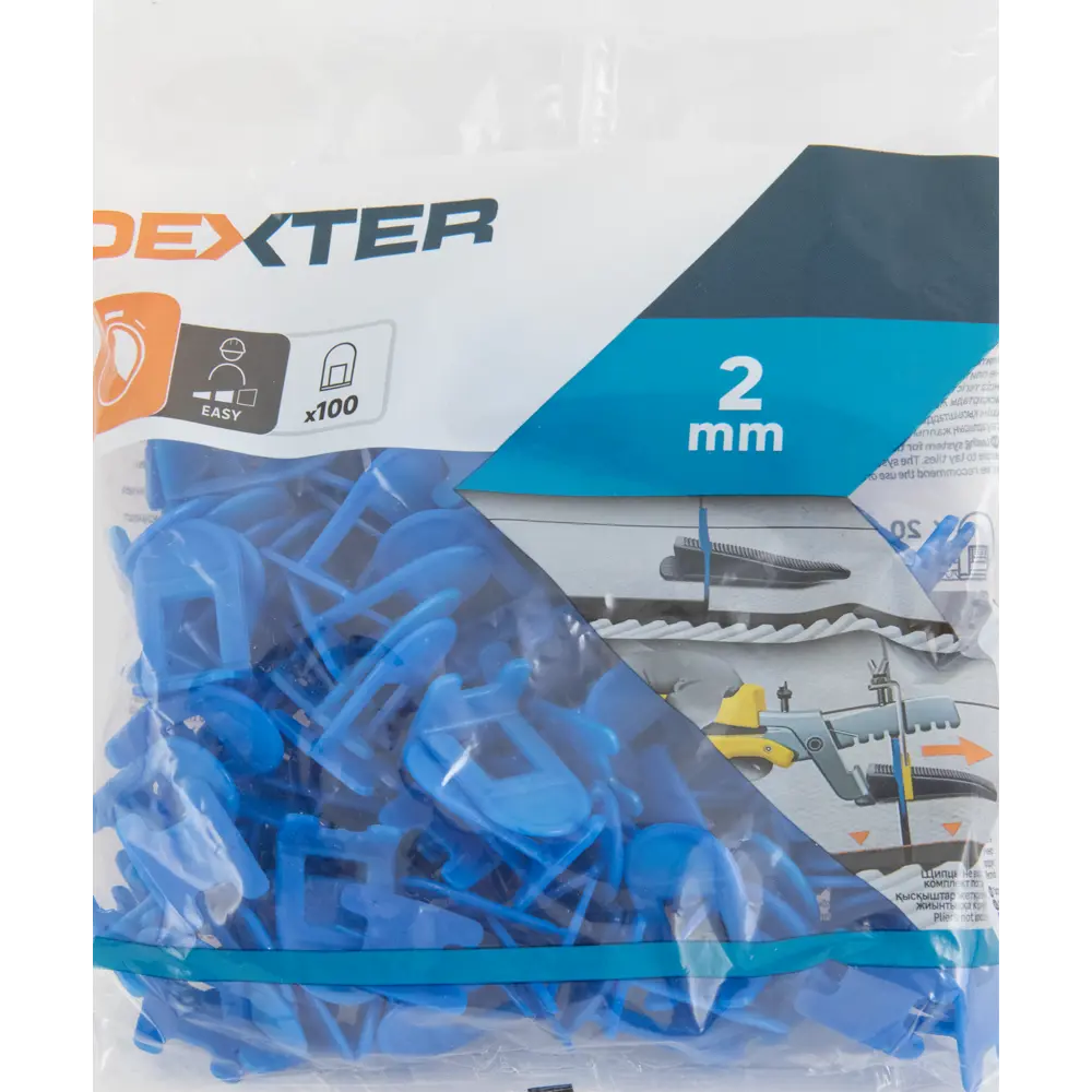 DEXTER Зажимы для выравнивания плитки 2 мм (100 шт) 82745559 STLM-0035334 - Вид №5