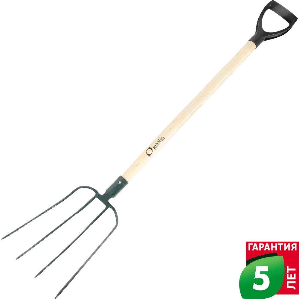 Вилы садовые GEOLIA для компоста и удобрений с эргономичной рукоятью 84066803