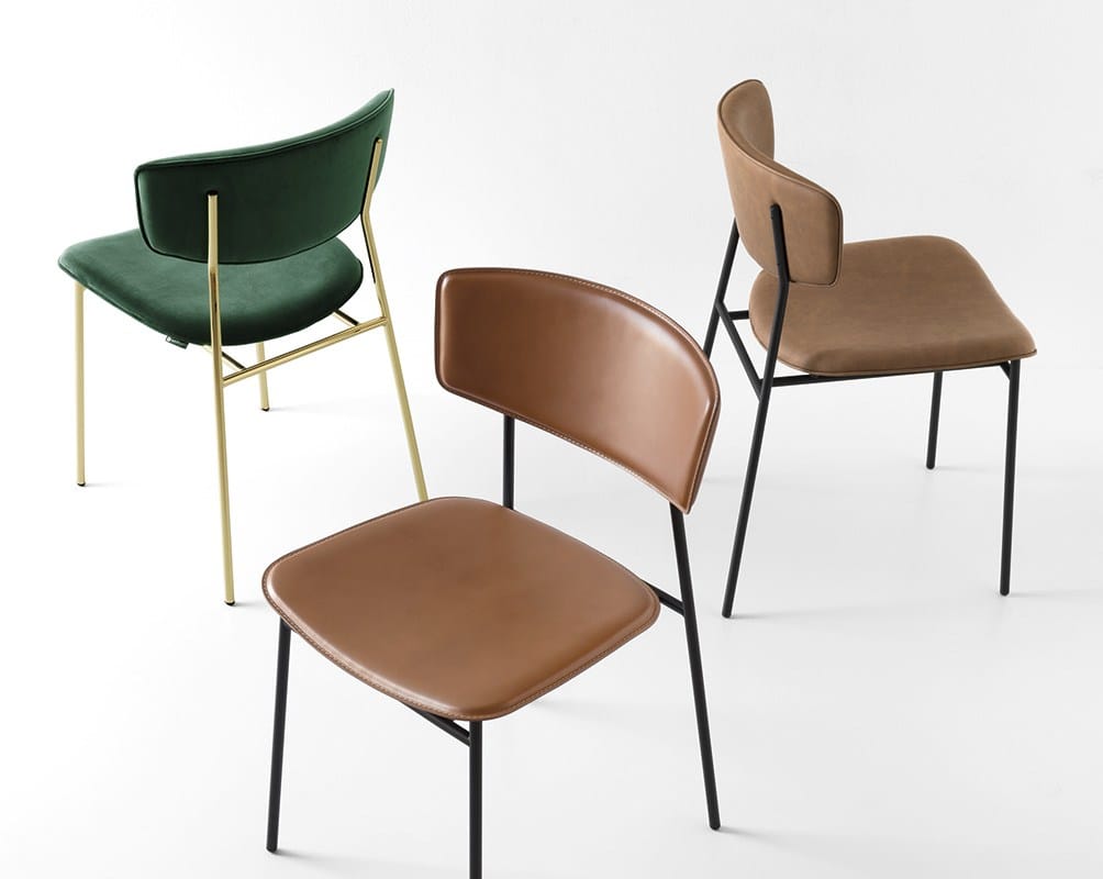 Кожаный мягкий стул Calligaris Fifties ARCH-00116982 - Вид №1
