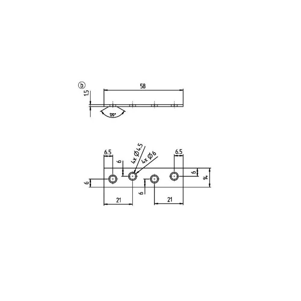 Пластина мебельная GAH ALBERTS 60x15x1.75 желтый цинк 10850586 STLM-2067354  - Вид №2