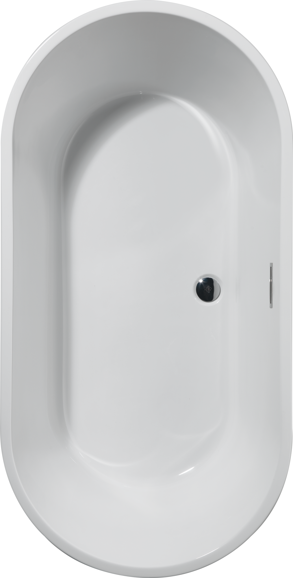 60 дюймов x 30 дюймов отдельно стоящая ванна с центральным сливом Delta Faucet DB256806-6030WH - Вид №1