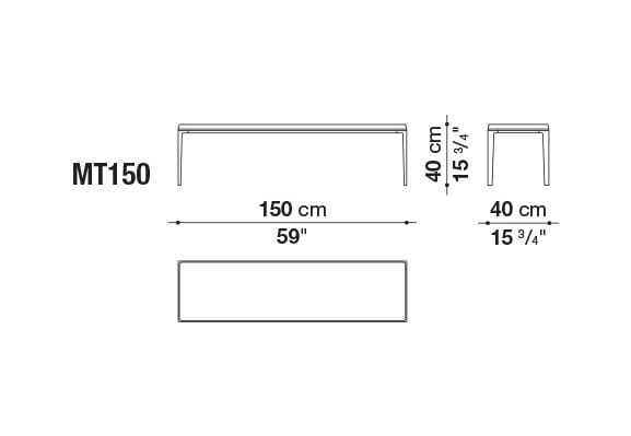 Прямоугольный журнальный столик из массива дерева B&B Italia Michel ARCH-00038374 - Вид №8
