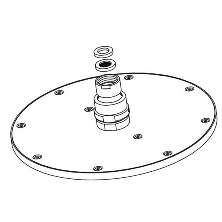 B9442AA Верхний душ Ø200 мм для душа Ideal Standard IDEALRAIN SOFT  - Вид №3