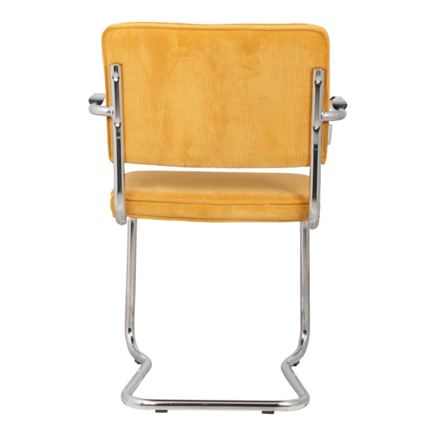 Кресло Ridge Kink Rib желтое Zuiver 1200053 - Вид №4