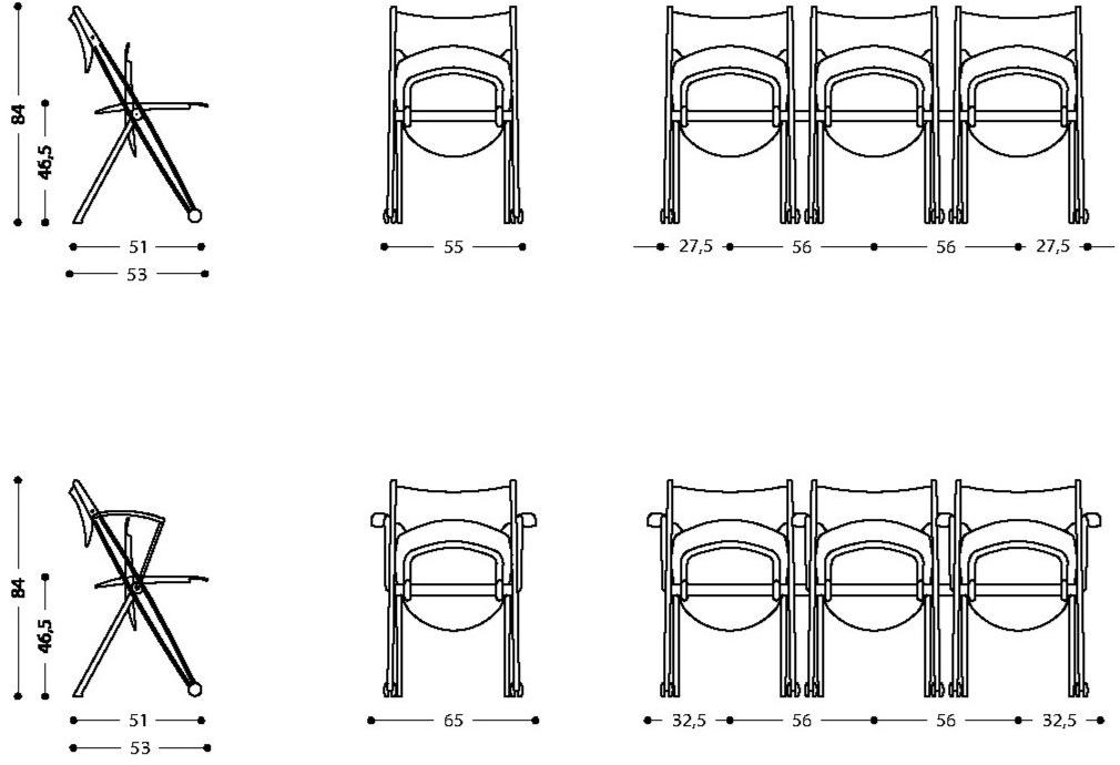 LAMM Стул складной для залов ожидания Conpasso sun-id-1516314 - Вид №17