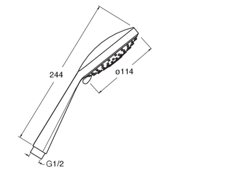 Ручной душ ABS с системой защиты от накипи CRISTINA Rubinetterie дополнения для душа / ванны / умывальника-Shower &amp ARCH-00084993 - Вид №2