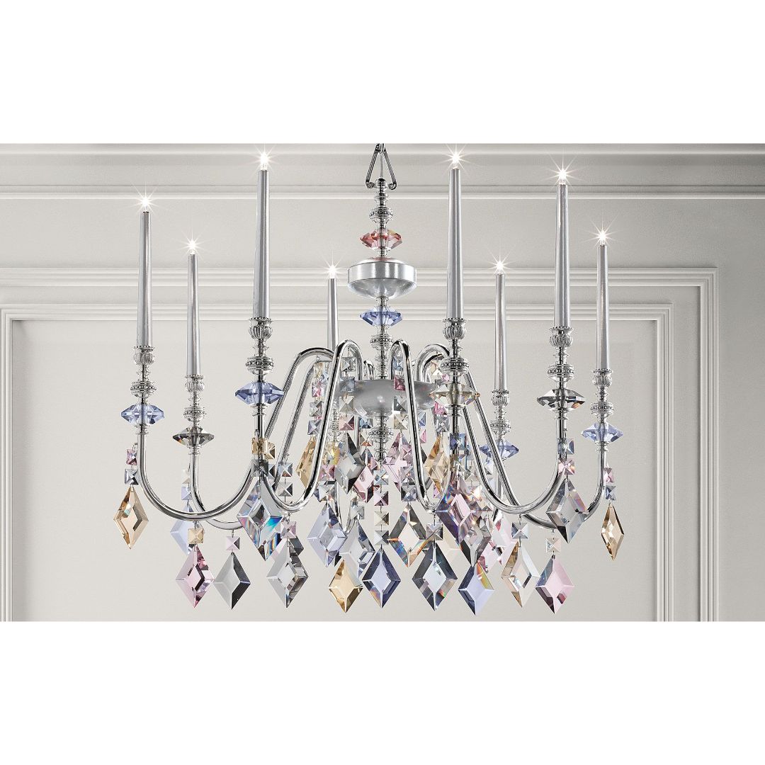 Masiero CHIC 8 F02 Foglia Argento люстра подвесная 113986 - Вид №1