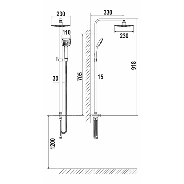 AGD 25.2260 C  Душевая колонна  ARGO kran agd252260c - Вид №1