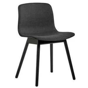 Стул AAC12 мягкий, черный с черными ножками