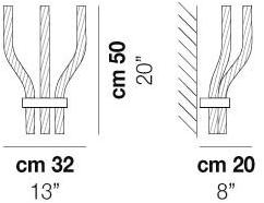 Vetreria Vistosi Бра с прямым светом из дутого стекла Stardust sun-id-1418081 - Вид №4