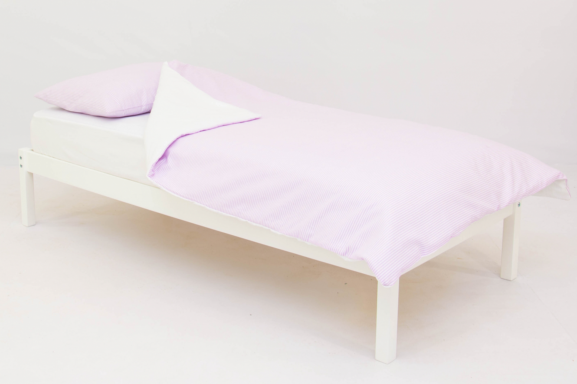 Детское постельное белье "Полоски" лаванда БЕЛЬМАРКО  327423 Розовый Santreyd  - Вид №1