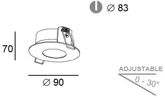 Terzo Light Алюминиевый патрон лампы  V4219800  - Вид №1