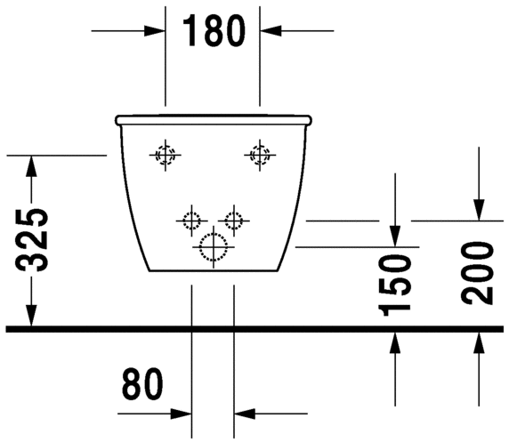 225615..00 Биде подвесное Darling New Duravit - Вид №3