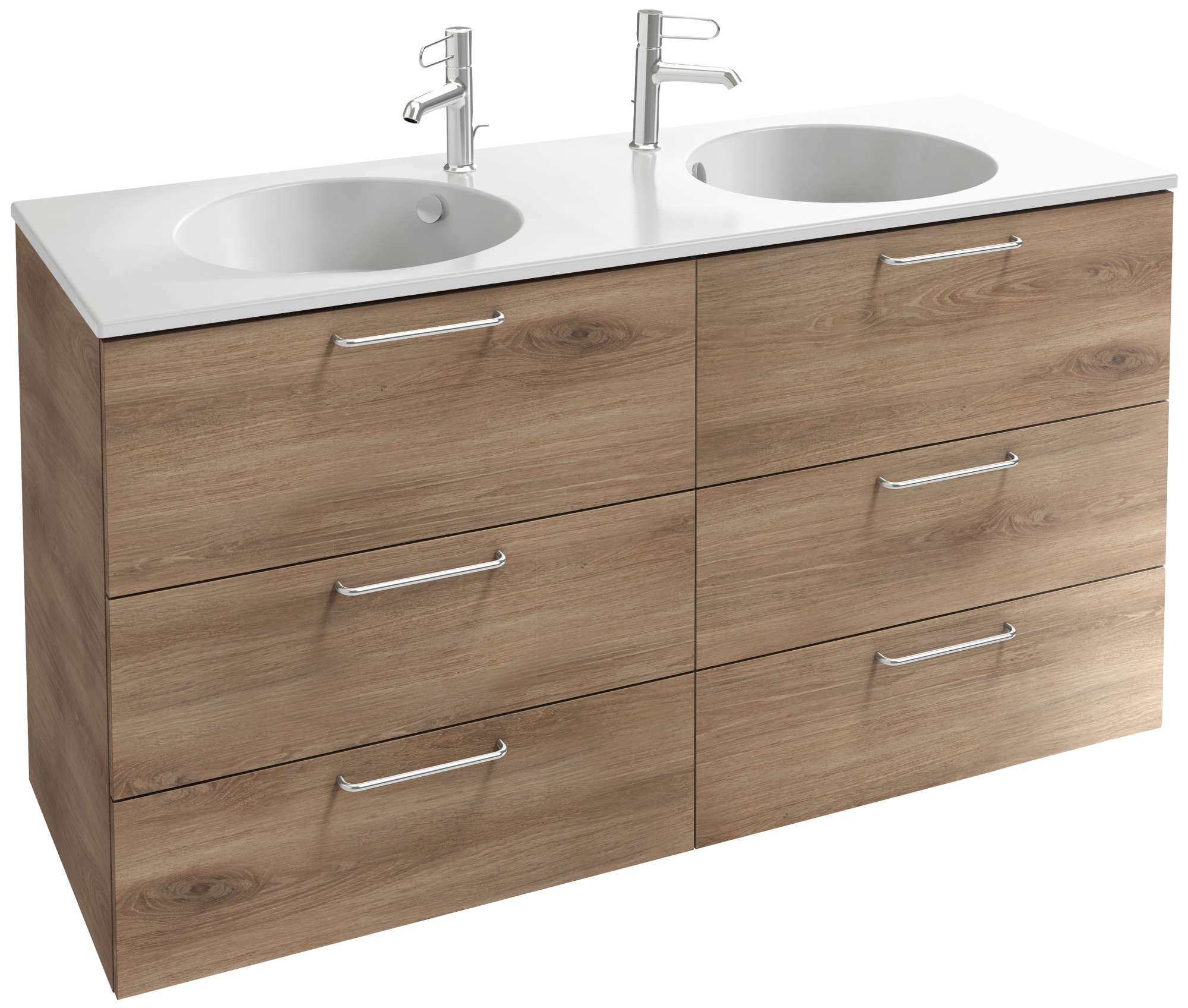 EB2536-R5-E52 Тумба под столешницу 140 см, 6 ящиков, хромированная ручка JACOB DELAFON ODÉON RIVE GAUCHE ODEON RIVE GAUCHE