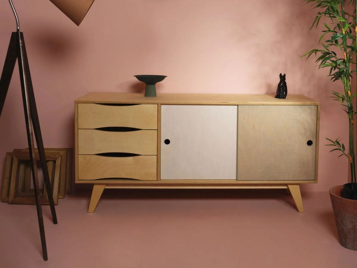 Деревянный шкаф с ящиками с раздвижными дверями Radis Special treasures ARCH-00093521 - Вид №2