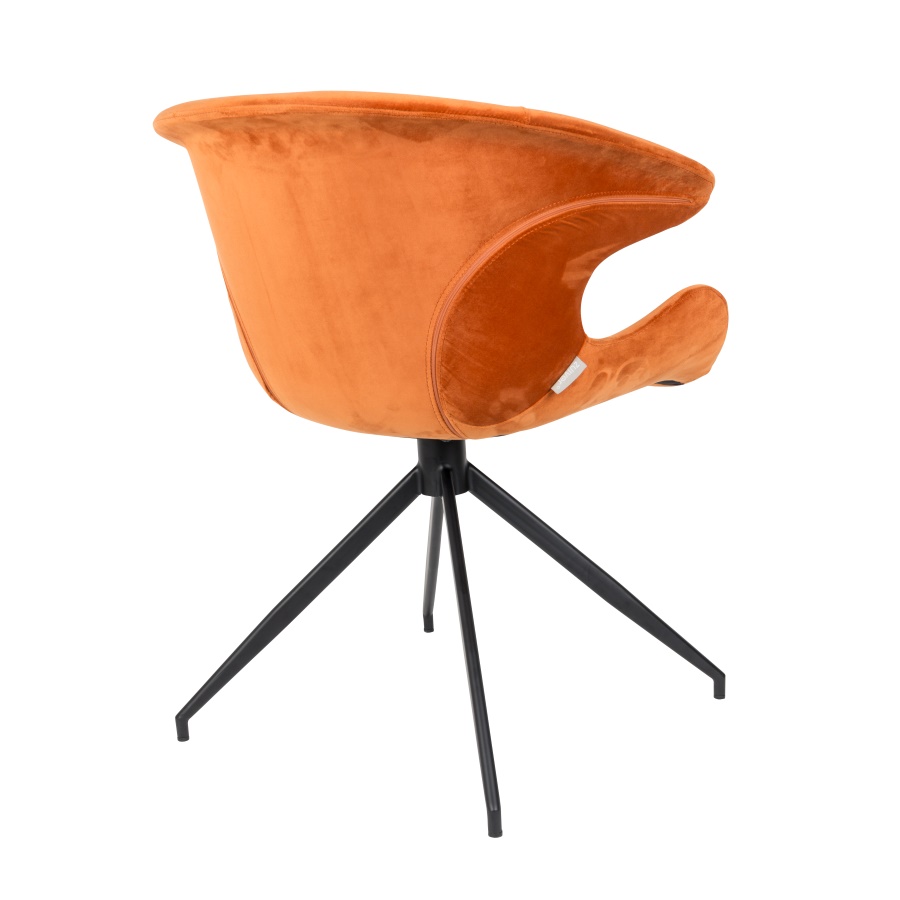 Кресло Mia оранжевое под бархат Zuiver 1200149 - Вид №8