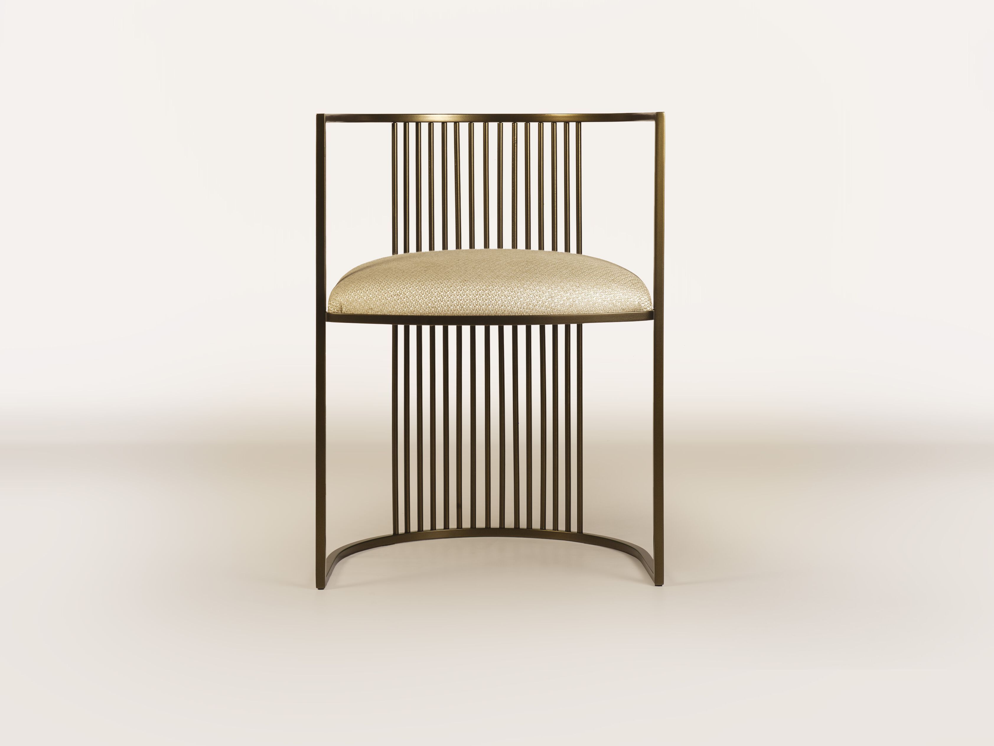 Стальной стул с мягким сиденьем Galbiati Exclusive Interiors ARCH-00053570 - Вид №1