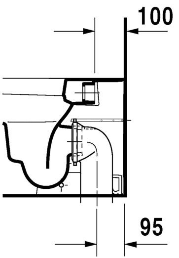 2159090000 Приставной унитаз напольный Белый Duravit Happy D.2 Германия - Вид №6