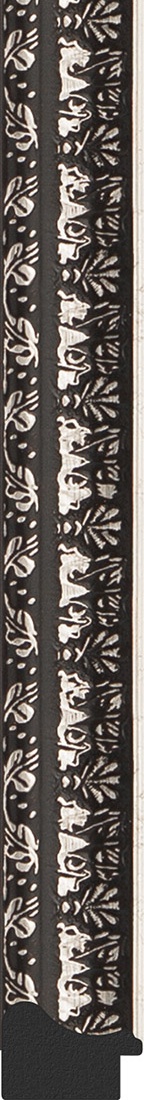 BY 0788 Зеркало в багетной раме - черненое серебро 38 mm EVOFORM Definite - Вид №2