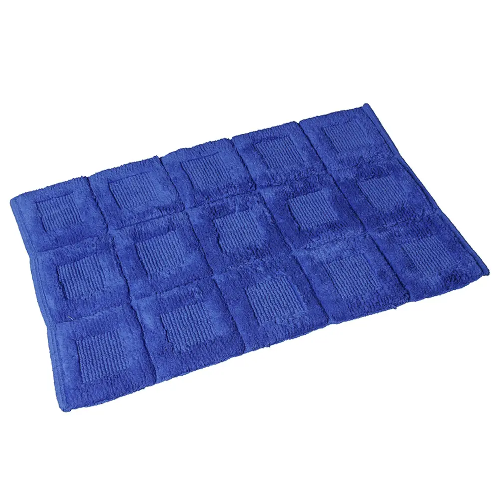 Коврик для ванной комнаты «Quadratto» 60х90 см цвет синий VERRAN STLM-2122616 - Вид №1