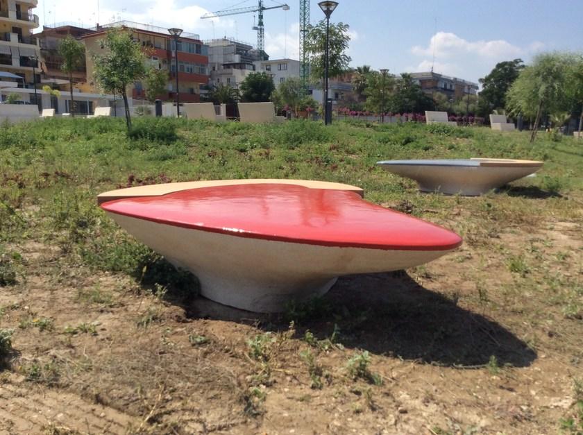 Manufatti Viscio Изогнутая скамья из реконструированного камня sun-id-1491143 - Вид №20