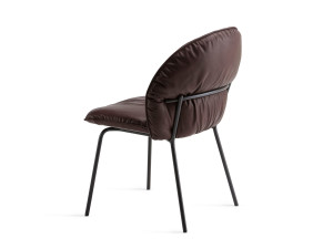 Кожаный мягкий стул без подлокотников