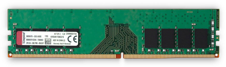 KVR24N17D8/16 16gb 2400mhz ddr4 non-ecc cl17 dimm 2rx8 Kingston Santreyd 
