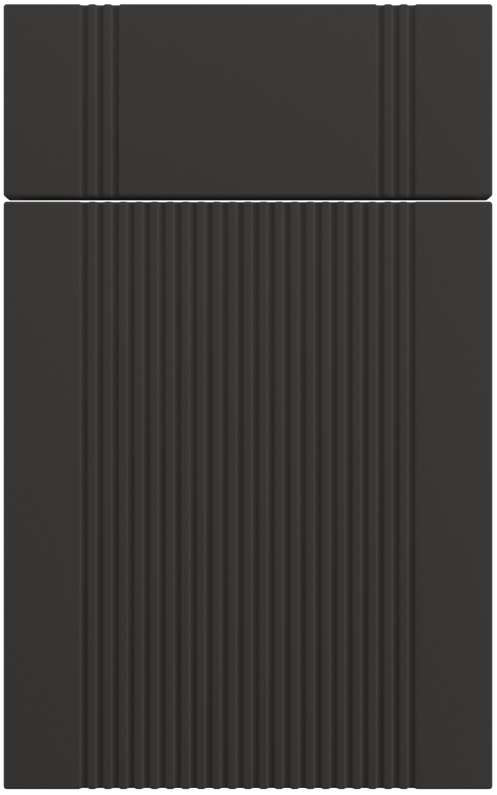 Фасады для кухни Модерн Фрезеровка «Риффель» Графит софттач №505 SIDAK SIST574-13322