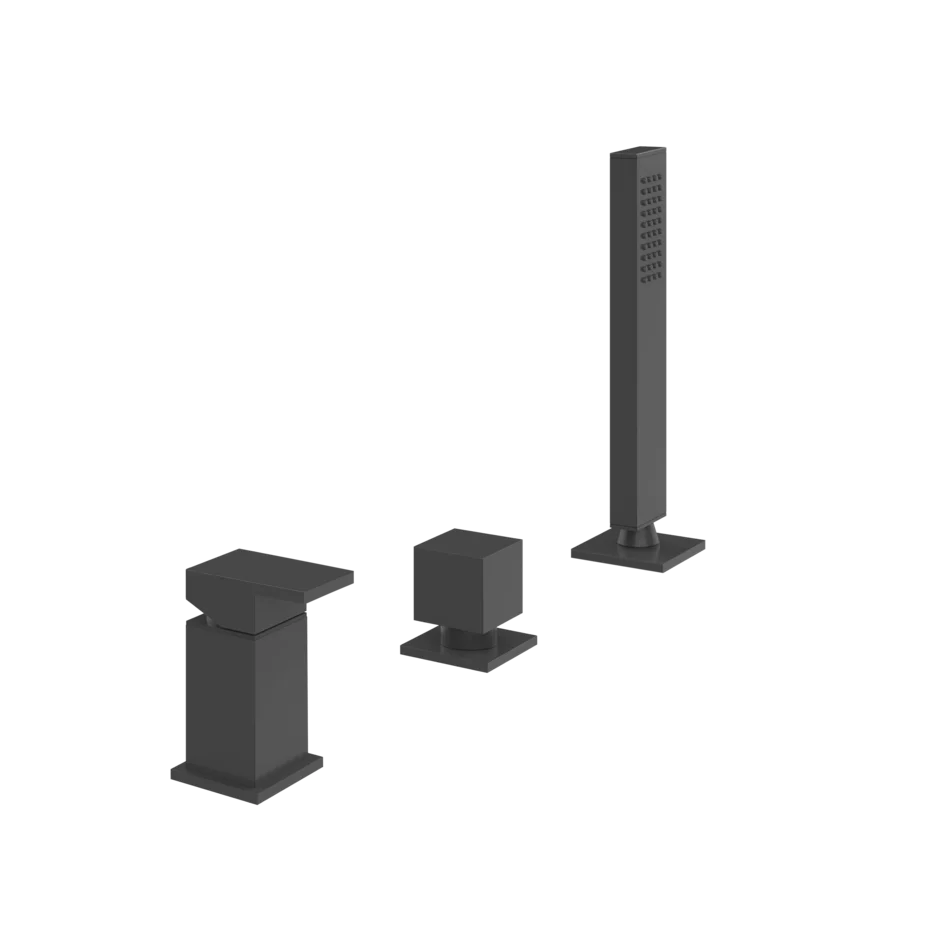 Смеситель для ванны 20043 299 Gessi Rettangolo МАТОВО-ЧЕРНЫЙ 20043299
