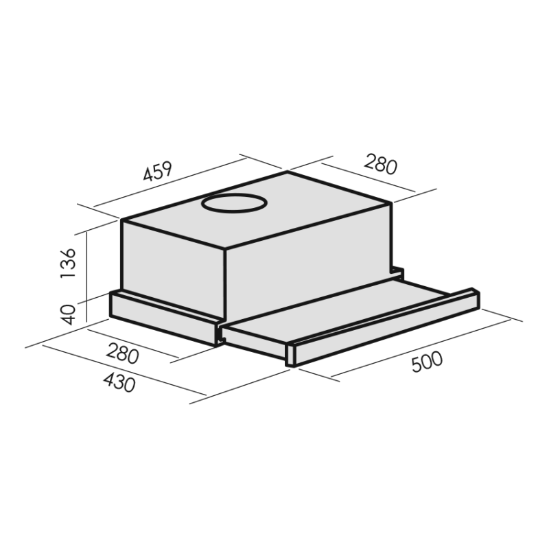 9921720 Вытяжка телескопическая MBS ARALIA 150 GLASS белый/белый STDN-0025653 - Вид №12