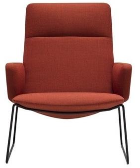 Andreu World Кресло салазки с высокой спинкой Capri lounge Bu1696 - Вид №2