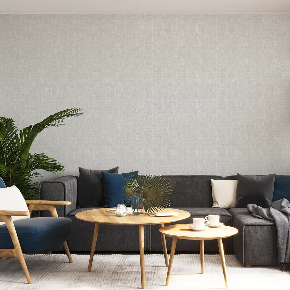 Обои флизелиновые Palitra Home Tilia серые 1.06 м HC31188-14 89231581 STLM-2107617 - Вид №2