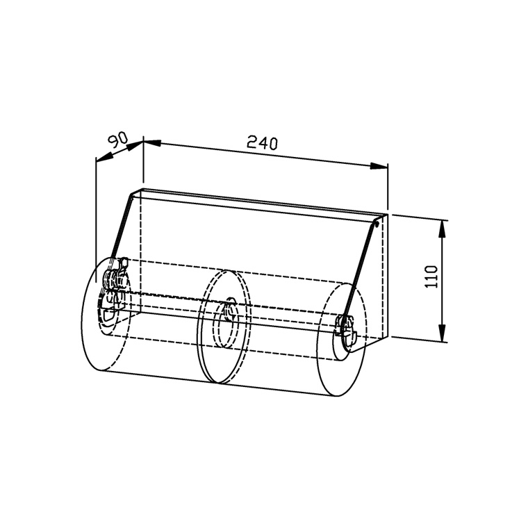 732210 Двойной держатель для рулонов туалетной бумаги WP149 WAGNER_EWAR A-LINE Wagner Ewar  - Вид №1