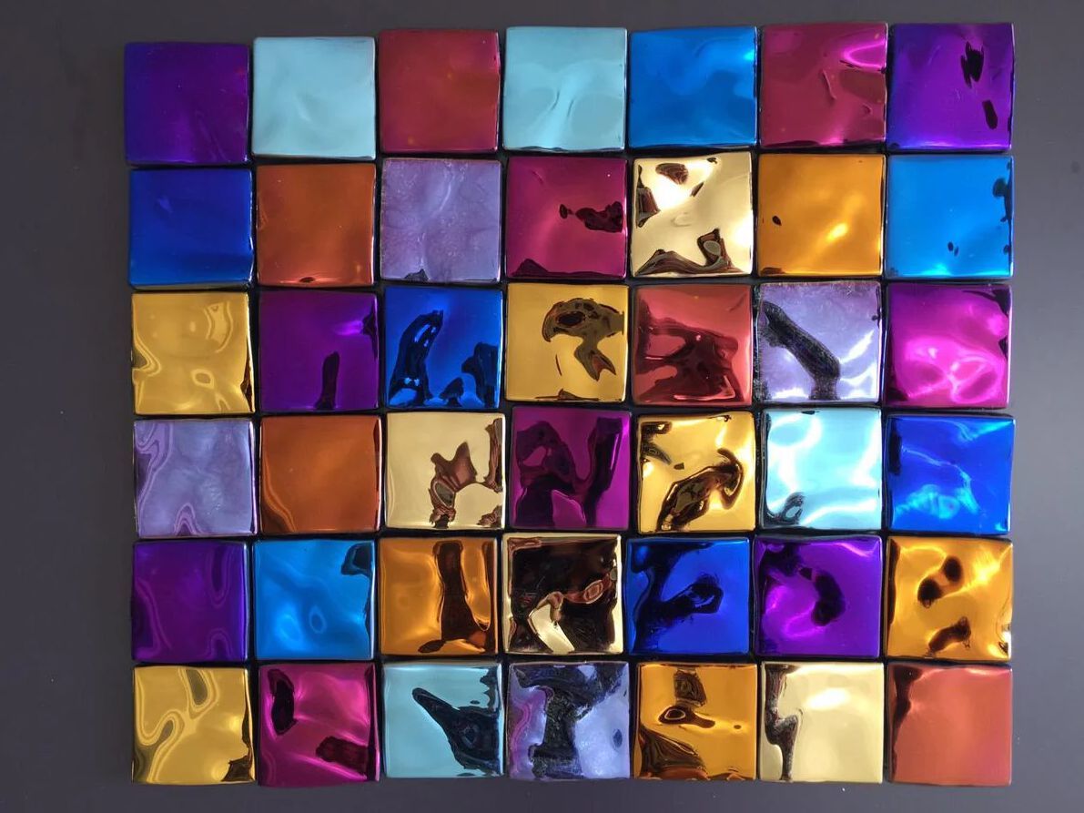 Декоративная стеклянная панель PlusObject Тетрис ARCH-00003751