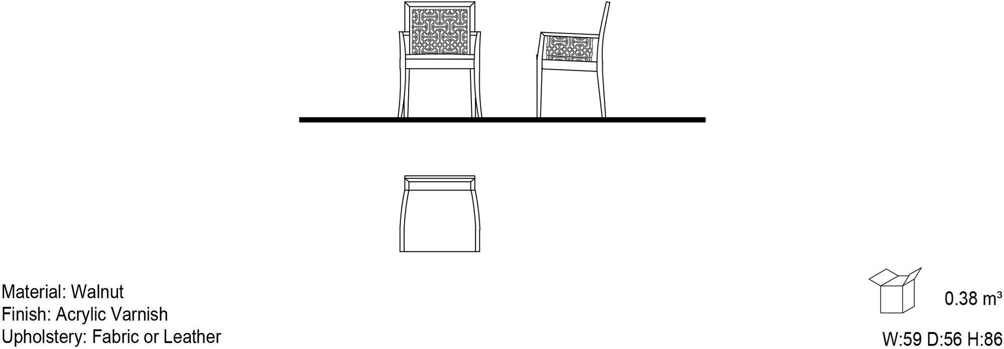 Mobi Деревянный стул с подлокотниками sun-id-1344606 - Вид №2