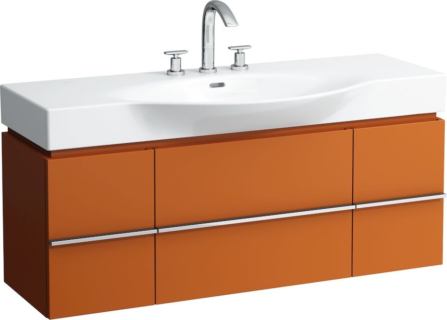 H4013020759991 Шкафчик под раковину, для раковин 811704, 812704, 2 выдвижных ящика с 2 дверцами, 2 стеклянные полки LAUFEN PRO - Вид №7