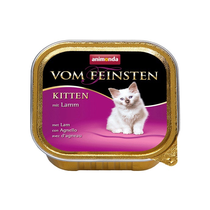 ПР0012953 Корм для котят Vom Feinsten Kitten с ягненком конс.100г Animonda 