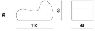 MissoniHome Мягкое кресло со съемным чехлом из ткани Virgola sun-id-1470912 - Вид №6