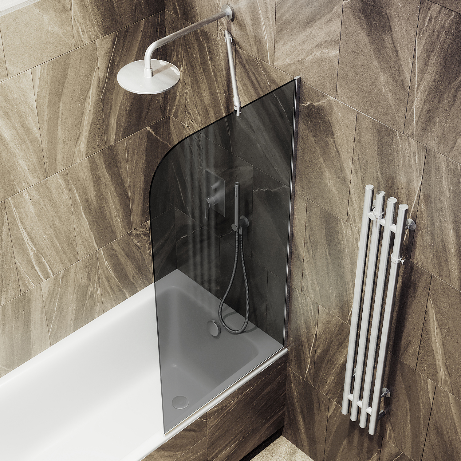 ST-252-5у Душевое ограждения на борт вынны Public Steel Россия 